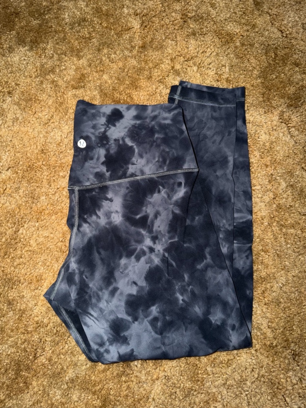 Lululemon Tie-Dye Black/Charcoal Leggings